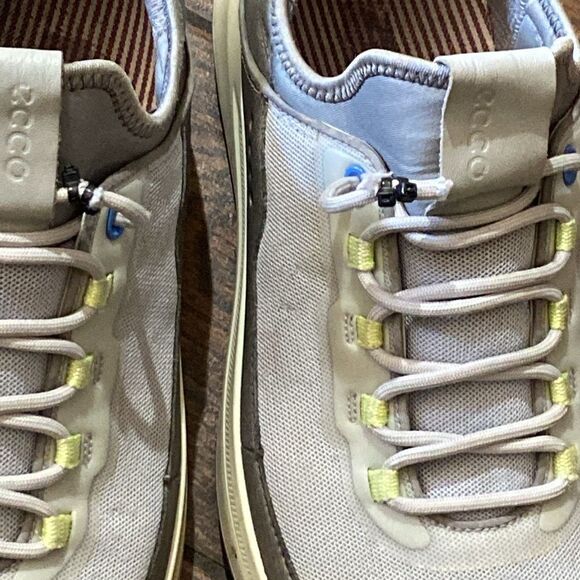 ECCO CORE Mesh Golf Spikeless Gray and Blue Athletic Men’s Sneakers Size 8 8.5 - Picture 13 of 13